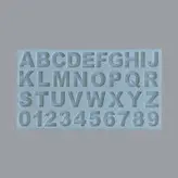 قالب رزین مدل قالب سیلیکون حروف کامل چهار سانتی عمق 8 میل