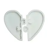 قالب رزین مدل قلب طرح عشق کد GS2 مجموعه 2 عددی