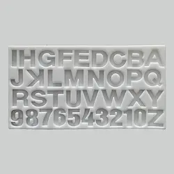 قالب رزین مدل حروف انگلیسی دست ساز ضخیم وبزرگ  کد 4430