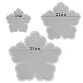 قالب رزین مدل گل مجموعه 3 عددی