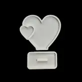 قالب رزین مدل استند قلب پایه دار  کد 2024  مجموعه 2 عددی