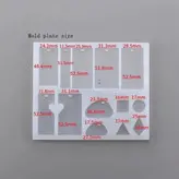 قالب رزین اپوکسی مدل گردنبند پین دار کد Y-700 f مجموعه 2 عددی