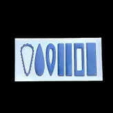 قالب رزین اپوکسی مدل گیره مو کلاسیک کد 08