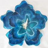 قالب رزین مدل گل پنج پر کد  9921 قطر 30 سانت در عمق 8 میل