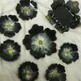 قالب رزین مدل گل پنج پر کد  9921 قطر 30 سانت در عمق 8 میل