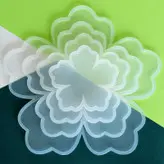 قالب رزین مدل گل پنج پر کد 20