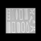 قالب رزین مدل گیره مو  کد  1524