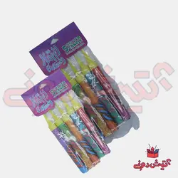 فشفشه 5 عددی روی کیک نارگستر