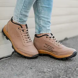 کفش کلوین کلاین طرح ساقدار کوهستان رنگ گردویی