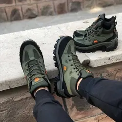 کفش کوهستانی طرح جکس ساقدار رنگ زیتونی