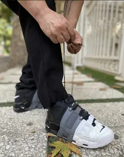 نایک جردن مدل آپتمپو مشکی سفید طوسی