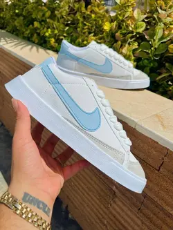 کتانی اسپرت مردانه نایک بلیزر سفید آبی