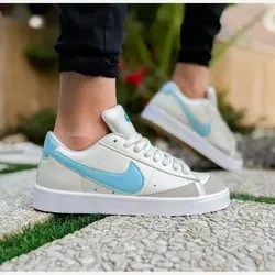 کتانی اسپرت مردانه نایک بلیزر سفید آبی