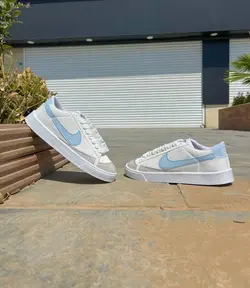 کتانی اسپرت مردانه نایک بلیزر سفید آبی