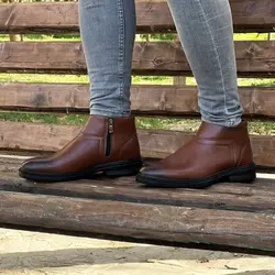 نیم بوت مردانه پاسارگاد مدل ونیز قهوه ای