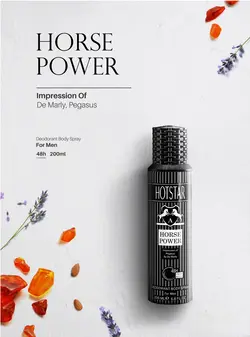 اسپری مردانه هات استار (Hot star) مدل پگاسوس مارلی (Horse Power) حجم 200 میل
