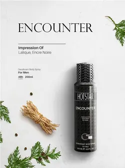اسپری مردانه هات استار (Hot star) مدل لالیک انکر نویر (Encounter) حجم 200 میل