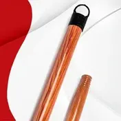 دسته جارو روکش دار طرح چوب