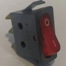 کلید برقی بخاری تکی چراغ دار راکر