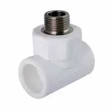 سه راهی یکسر مغزی فلزی سبز 1/2*20 آذین لوله