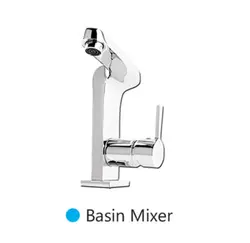 شیرآلات روشویی فیروزه مدل کیوبیک کروم