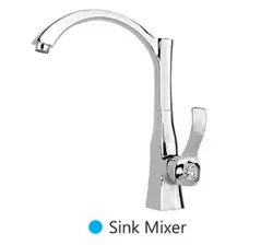 شیرآلات ظرفشویی فیروزه مدل کسری کروم