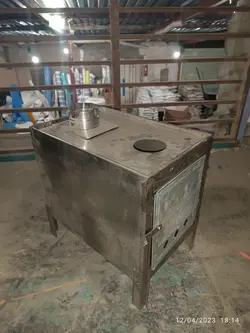 بخاری هیزمی چوبی چهار گوش باغی و کارگاهی