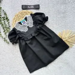 پیراهن مشکی دخترانه سما