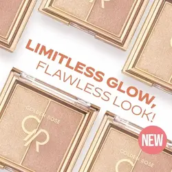 پالت هایلایتر دو تایی مدل So Glow گلدن رز - چهره بیوتی