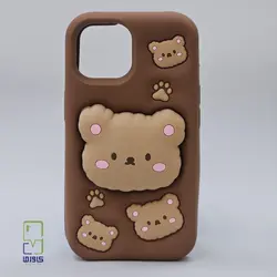 قاب فانتزی گوشی آیفون 15پرو| طرح خرس کوچولو کد 02|iphone 15 pro - کاورما | فروشگاه اینترنتی کاورما