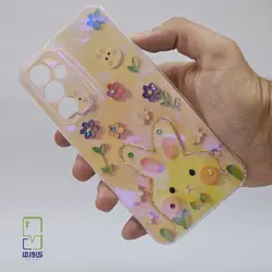 قاب گوشی S21 FE فانتزی | هولوگرامی طرح خرگوش - کاورما | فروشگاه اینترنتی کاورما
