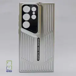 قاب گوشی S23 Ultra نقره‌ای | طراحی لوکس پورش دیزاین - کاورما | فروشگاه اینترنتی کاورما