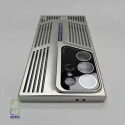 قاب گوشی S23 Ultra نقره‌ای | طراحی لوکس پورش دیزاین - کاورما | فروشگاه اینترنتی کاورما