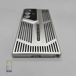 قاب گوشی S23 Ultra نقره‌ای | طراحی لوکس پورش دیزاین - کاورما | فروشگاه اینترنتی کاورما