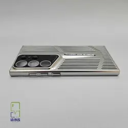 قاب گوشی S23 Ultra نقره‌ای | طراحی لوکس پورش دیزاین - کاورما | فروشگاه اینترنتی کاورما