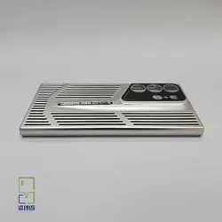 قاب گوشی S23 Ultra نقره‌ای | طراحی لوکس پورش دیزاین - کاورما | فروشگاه اینترنتی کاورما