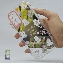 قاب گوشی S24 Ultra فانتزی آینه‌ای | طرح خرگوش مقاوم و زیبا - کاورما | فروشگاه اینترنتی کاورما