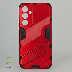 کاور استند دار پانک سامسونگ A55 قرمز| samsung A55 - کاورما | فروشگاه اینترنتی کاورما