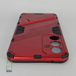 کاور استند دار پانک سامسونگ A55 قرمز| samsung A55 - کاورما | فروشگاه اینترنتی کاورما