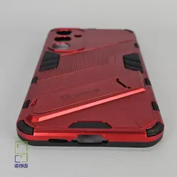 کاور استند دار پانک سامسونگ A55 قرمز| samsung A55 - کاورما | فروشگاه اینترنتی کاورما