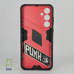 کاور استند دار پانک سامسونگ A55 قرمز| samsung A55 - کاورما | فروشگاه اینترنتی کاورما