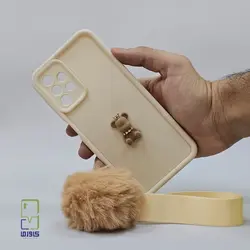 کاور سامسونگ A13 عروسکی بند دار کرمی| samsung 13 - کاورما | فروشگاه اینترنتی کاورما