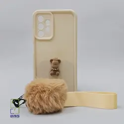 کاور سامسونگ A13 عروسکی بند دار کرمی| samsung 13 - کاورما | فروشگاه اینترنتی کاورما