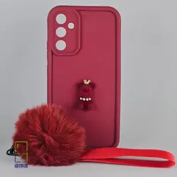 کاور سامسونگ A34 عروسکی بند دار زرشکی| samsung A34 کاورما - کاورما | فروشگاه اینترنتی کاورما
