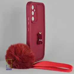 کاور سامسونگ A34 عروسکی بند دار زرشکی| samsung A34 کاورما - کاورما | فروشگاه اینترنتی کاورما