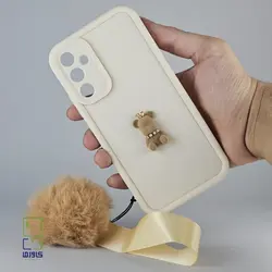 کاور سامسونگ A34 عروسکی بند دار کرمی| samsung A34 کاورما - کاورما | فروشگاه اینترنتی کاورما