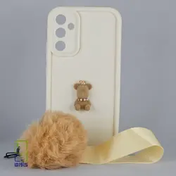 کاور سامسونگ A34 عروسکی بند دار کرمی| samsung A34 کاورما - کاورما | فروشگاه اینترنتی کاورما