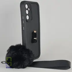 کاور سامسونگ A34 عروسکی بند دار مشکی| samsung A34 کاورما - کاورما | فروشگاه اینترنتی کاورما