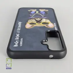 کاور گلدوزی طرح بولداگ طوسی| S23 fe سامسونگ - کاورما | فروشگاه اینترنتی کاورما