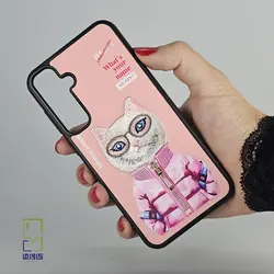 کاور گلدوزی طرح گربه | s23 fe سامسونگ - کاورما | فروشگاه اینترنتی کاورما